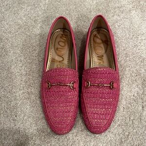 Sam Edelman loafers pink size 5.5 gold
